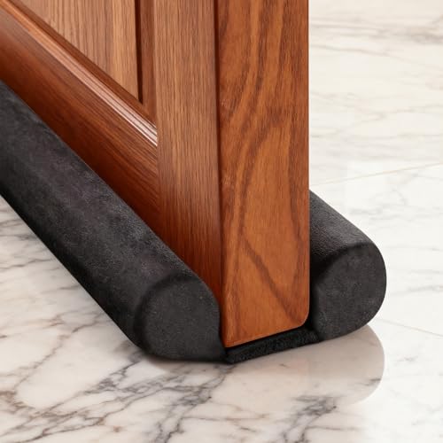 Adjustable Under Door Draft Stopper - 30"-36" Door Sweep Noise Blocker