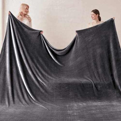 Oversized Fleece Blanket 120x120 Inches - Soft & Cozy Giant Throw