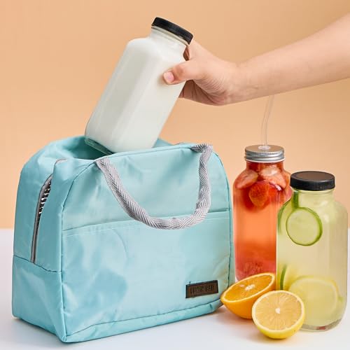 Kucoele 16oz Glass Juice Bottles with Airtight Lids & Straws - Pack of 10