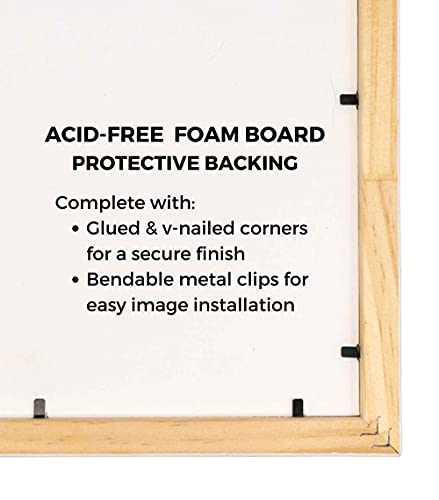 16x16 Shadow Box Frame, 1-Inch Deep Solid Wood Display Case - Black