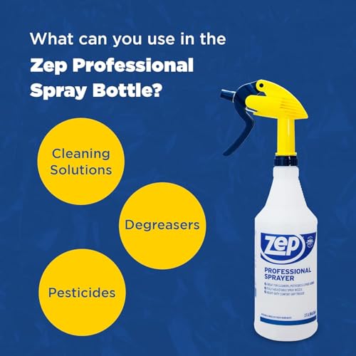 Zep Professional Heavy-Duty Spray Bottle 32 oz Pack of 3 HDPRO1