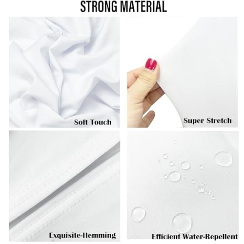 40PCS Waterproof Folding Chair Covers - Stretch Spandex for Events