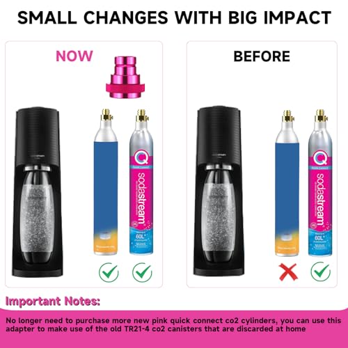 CO2 Cylinder Quick Connect Adapter for Sparkling Water Makers, TR21-4 Valve