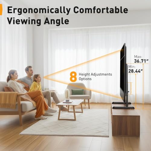 Universal TV Stand Legs for 37-90 Inch TVs - Height Adjustable Tabletop Base