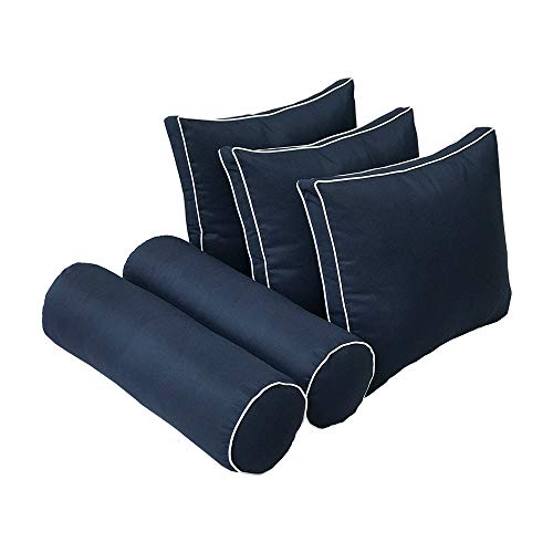 Bolster Cushion Covers for Daybed & Porch Swing - Twin Size