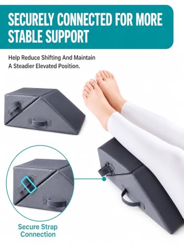 3-Piece Positioning Wedge Pillow Set for Side Sleeping Support