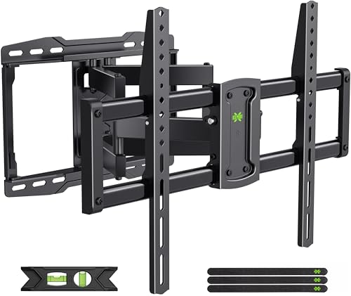 Full Motion TV Wall Mount for 42-86 Inch TVs, Swivel and Tilt Bracket