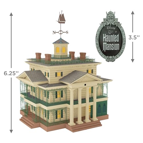 Interactive Haunted Mansion Christmas Tree Topper with Light & Sound