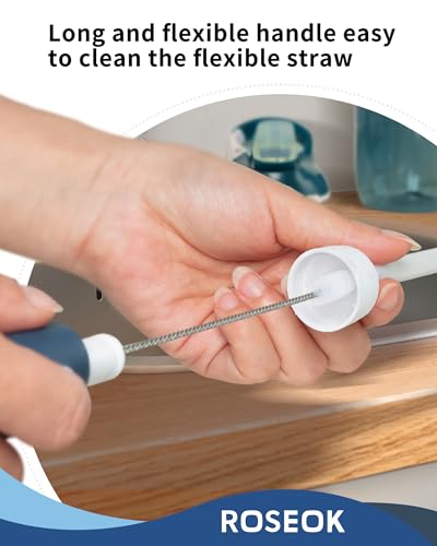 2-in-1 Water Bottle Brush with Hidden Straw Cleaner for Cups & Tumblers