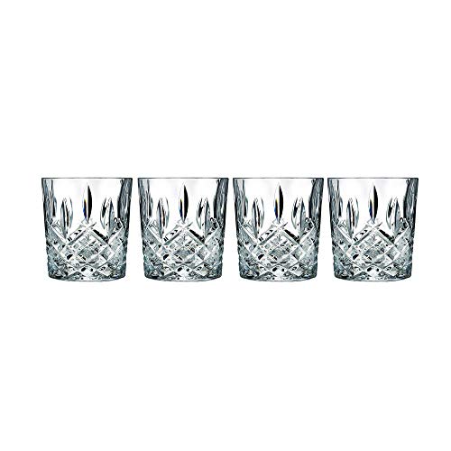 Marquis Waterford Markham Double Old Fashioned Glass Set of 4, 11 oz, Clear