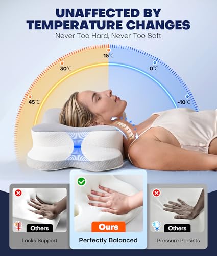 Ergonomic Cervical Neck Pillow for Pain Relief & Comfort