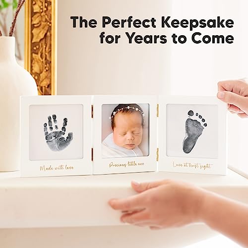 Inkless Baby Handprint and Footprint Picture Frame Kit - Newborn Keepsake