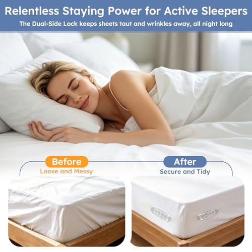Heavy Duty Bed Sheet Holders - 4 Pack Corner Fasteners