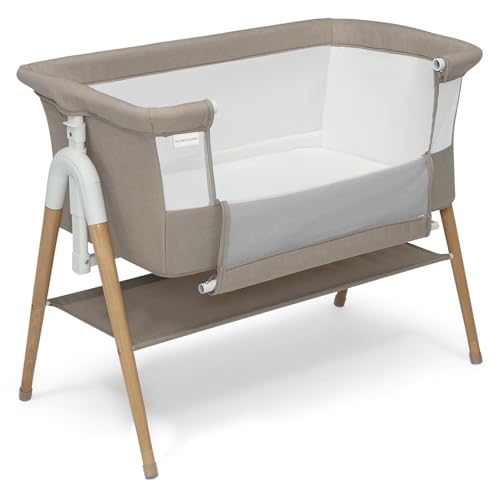 2-in-1 Bedside Sleeper Bassinet - Adjustable Height & Breathable Mesh