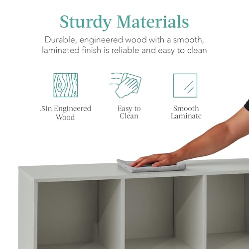 Kids 6-Cube Storage Organizer Bookshelf with Removable Back Panels