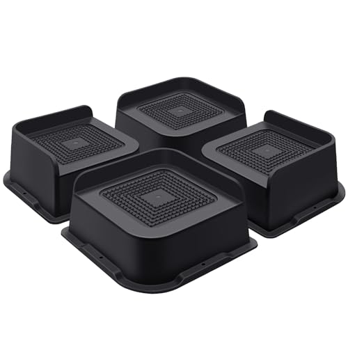 Heavy Duty 2 Inch Bed Risers - 4 Pack Non-Slip Furniture Lifts (5000 lbs)