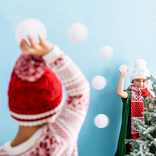 Indoor Snow Ball Fight Set - 20PCS Soft Non-Toxic Polyester Snow Balls
