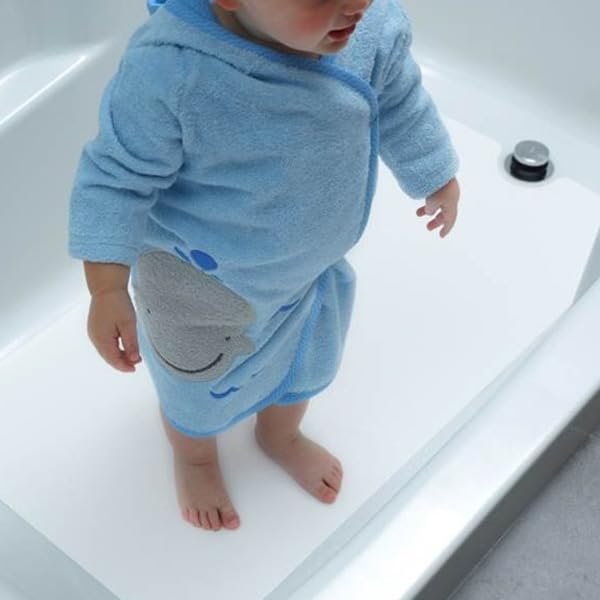 Adhesive Vinyl Anti-Slip Bath Mat 16" x 40" - Non-Skid Safety Mat