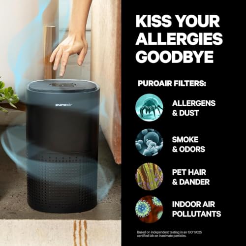 PuroAir 240 HEPA Air Purifier for Home, Pets & Allergies, 1000 Sq Ft