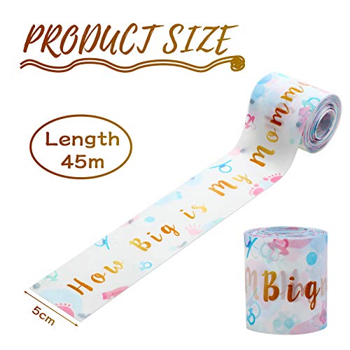 Baby Shower Measuring Tape Set - 2 Rolls for Tummy & Growth Tracking