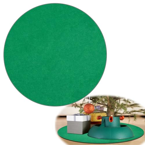 36-Inch Waterproof Christmas Tree Stand Mat - Round Felt Floor Protector