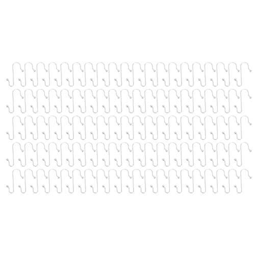 Syrisora 100 Pcs Stainless Steel S Shape Ornament Hooks for Christmas Tree Decorations