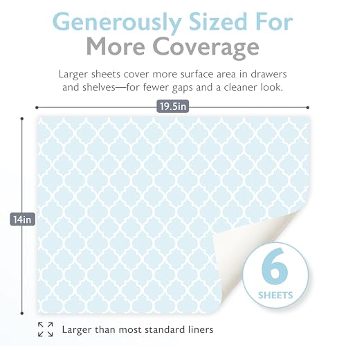 Scented Drawer Liners for Dresser - 6 Large Non-Adhesive Lavender Sheets