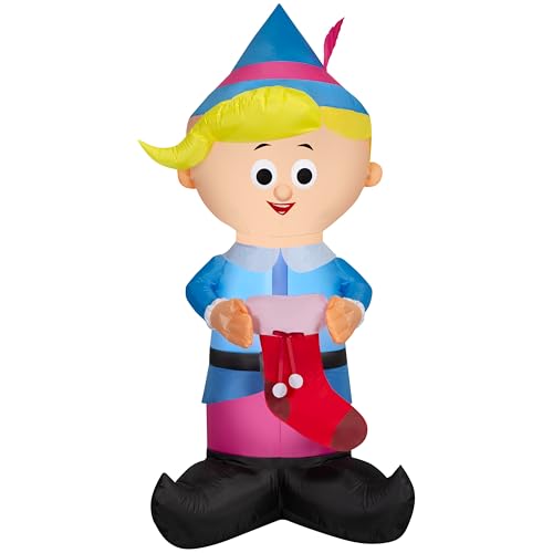 Gemmy 5.5' Hermey The Elf Rudolph Airblown Inflatable Christmas