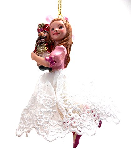 Nutcracker Ornament Clara Girl Holding Nutcracker Christmas Decoration
