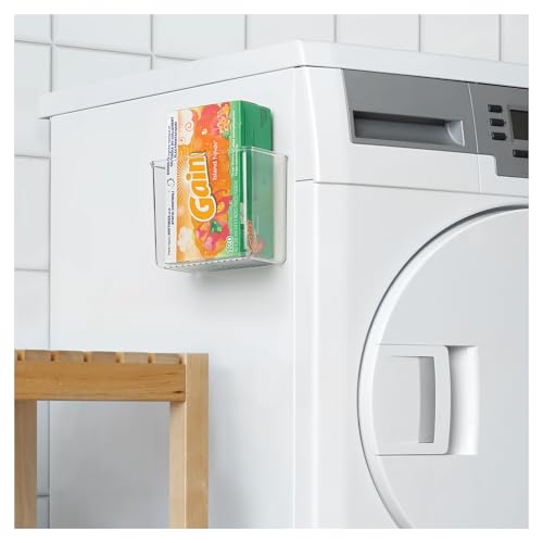 iDesign Adhesive Organizer Bin - Damage-Free Hanging for Kitchen, Bathroom, or Office - Set of 2 - Clear