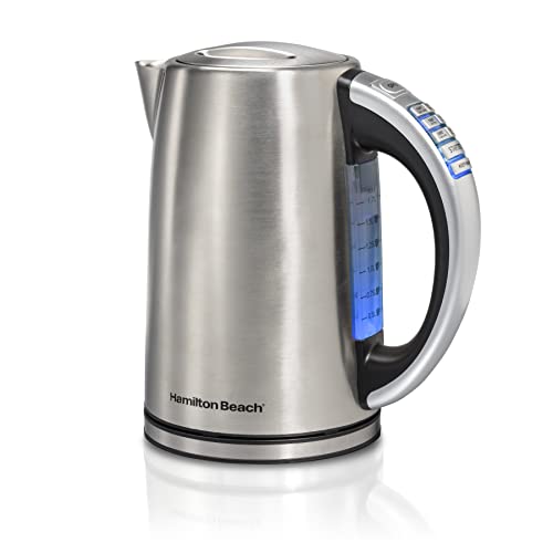1.7L Stainless Steel Electric Kettle with Temperature Control and Keep Warm