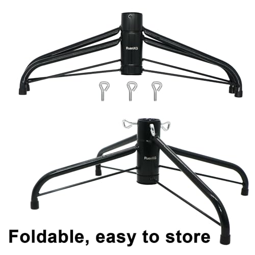 Foldable Heavy-Duty Christmas Tree Stand with Water Weight Base for 4-7ft Trees