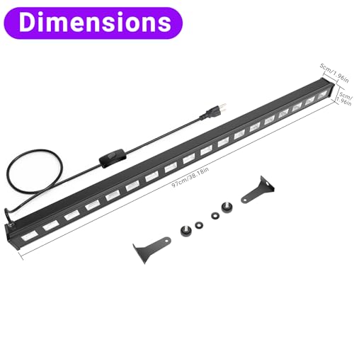 OPPSK 39 Inch 54W 18LED Blacklight Bar for Glow Party Supplies - 1 Pack