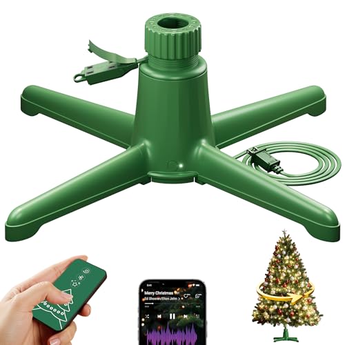 Musical 360-Degree Rotating Christmas Tree Stand with Remote Control