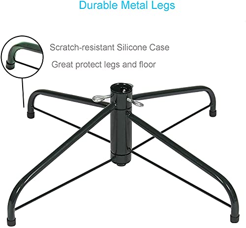 Folding Steel Christmas Tree Stand Base for 4-6 Ft Artificial Trees