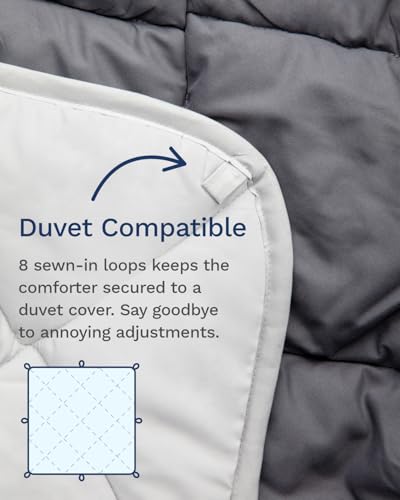 Reversible Twin/Twin XL Down Alternative Comforter & Duvet Insert - Gray