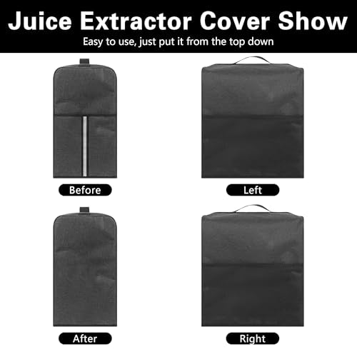 Waterproof Juicer Dust Cover with Accessory Pockets - 12.6 x 7.9 x 15.7 In