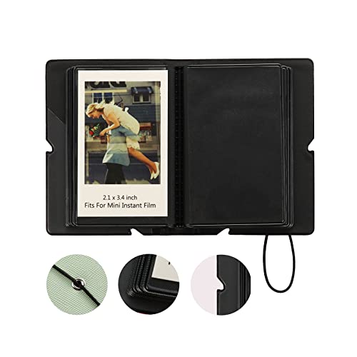 2x3 Mini Photo Album, 28-Pocket Portable Wallet Album for Instant Photos