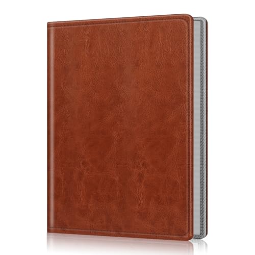 5x7 Photo Album, 52 Pocket Small Picture Keepsake Book with Leather Cover