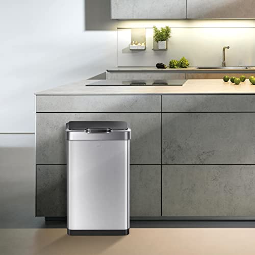 Touchless Motion Sensor Trash Can 50 Liter 13.2 Gallon Stainless Steel
