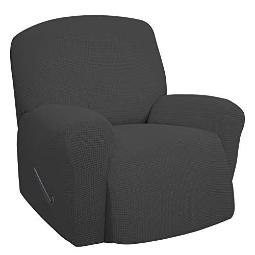 Oversized Recliner Chair Cover - Dark Gray Stretch Sofa Slipcover