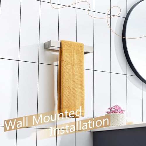 9-Inch Brushed Nickel Towel Ring - Modern Stainless Steel Wall Mount Holder