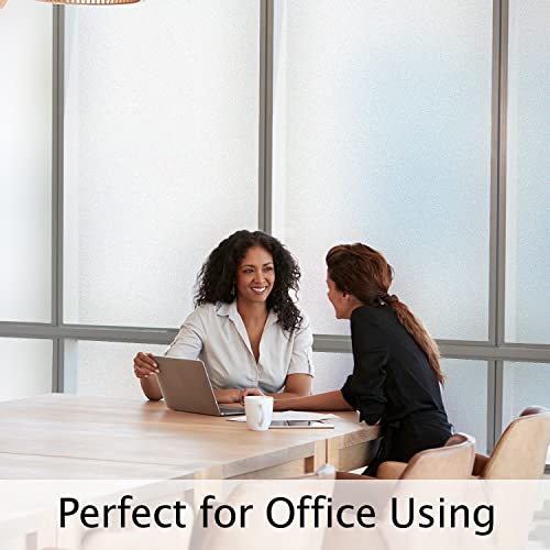 Frosted Glass Window Privacy Film - Static Cling UV Blocking 17.5 in x 6.5 ft