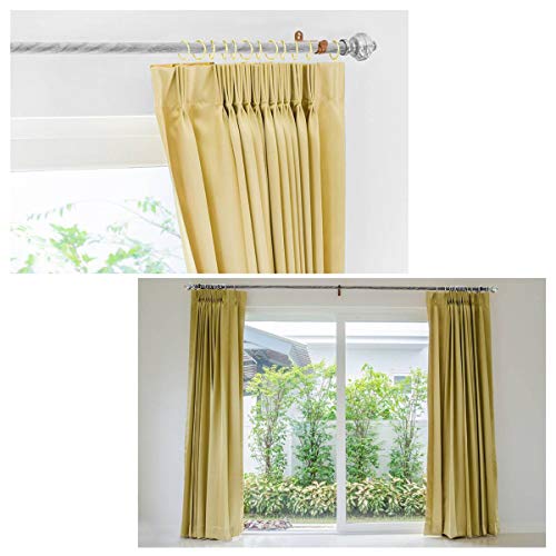 40 Pack Metal Curtain Rings with Clips, 1.25-Inch Heavy Duty Drapery Hangers