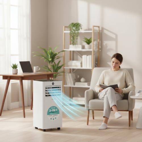 8000 BTU Portable Air Conditioner Small AC Unit with Dehumidifier
