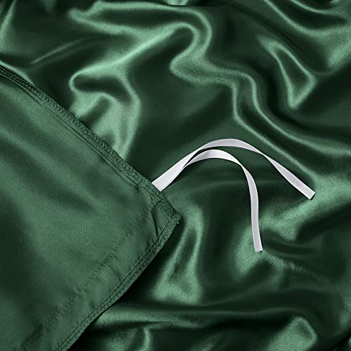 Emerald Green Satin Duvet Cover for 60" x 80" Weighted Blanket