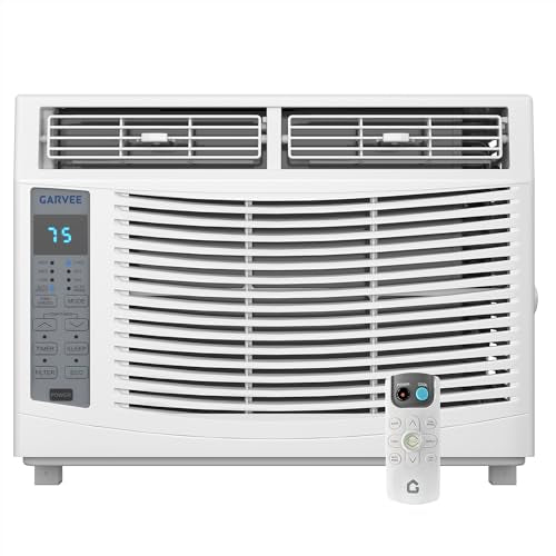 6000 BTU Window Air Conditioner for Rooms up to 250 Sq Ft with Remote Control