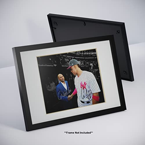 Autographed Sports Memorabilia Wall Art - Derek Jeter & Aaron Judge Photo Print