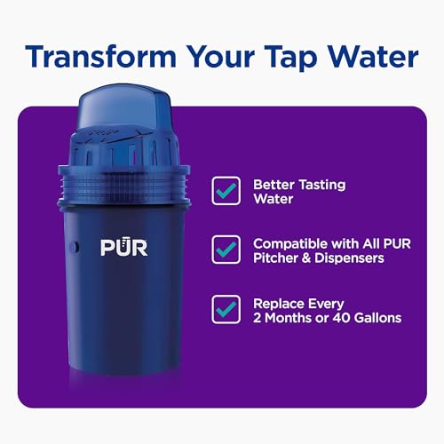 Water Pitcher & Dispenser Replacement Filter Cartridges - 4-Pack
