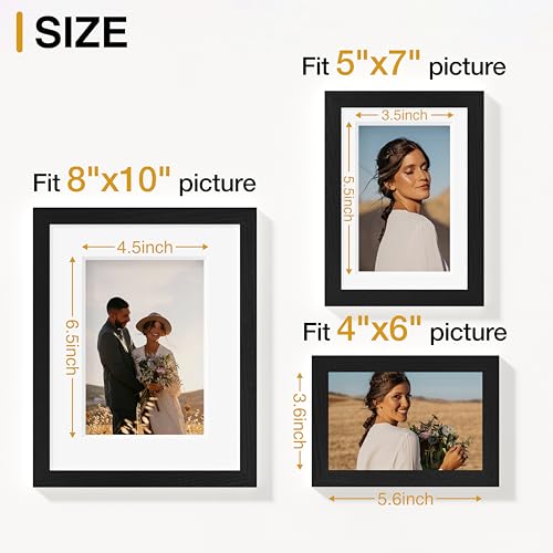 15-Piece Multi-Size Black Gallery Wall Picture Frame Set for Home Decor